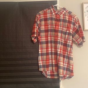 Multi color light weight short sleeve button down